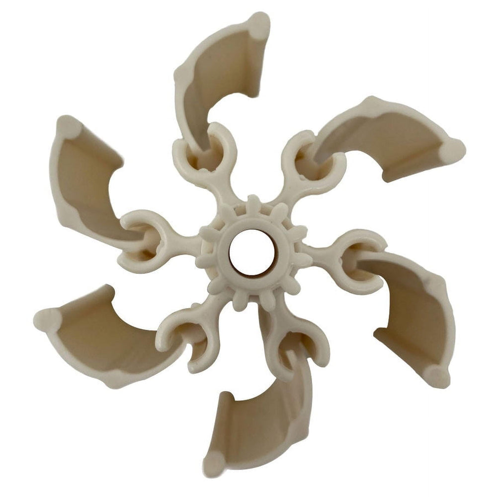 Hayward turbine hub close-up of 6 vanes, clear detail improves cleaner performance