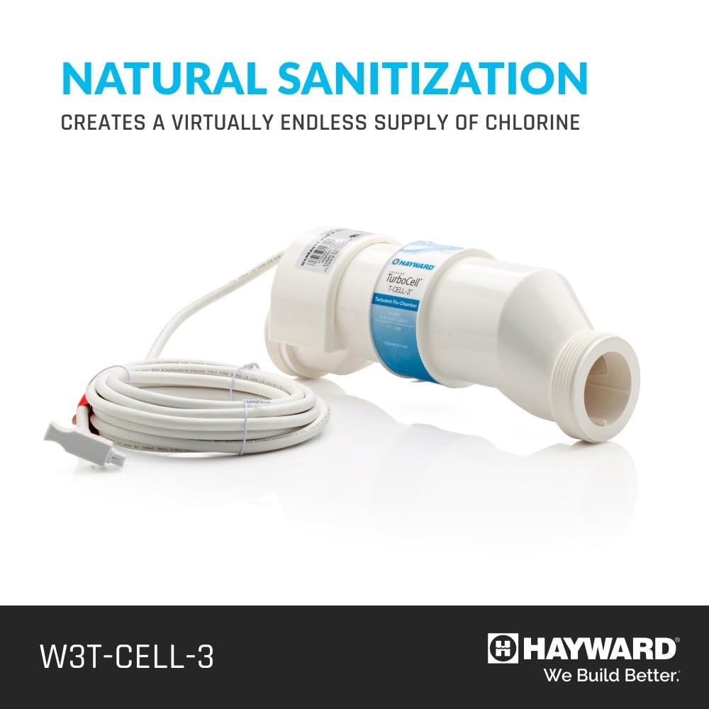 Hayward TurboCell installed in pool plumbing demonstrating simple replacement