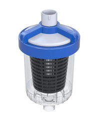 Hayward W560 front view showing canister protecting pump and easy-access lid