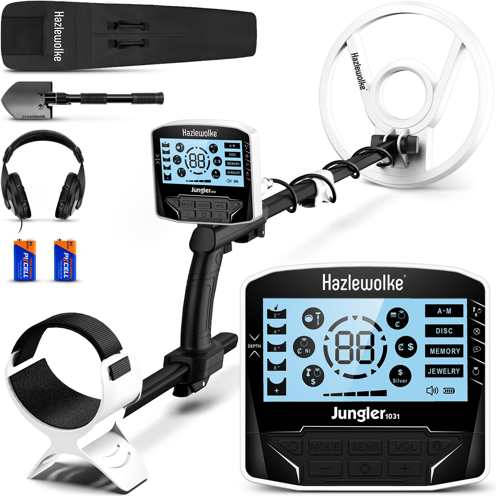 hazlewolke front display showing large backlit LCD and clear readings for easier use