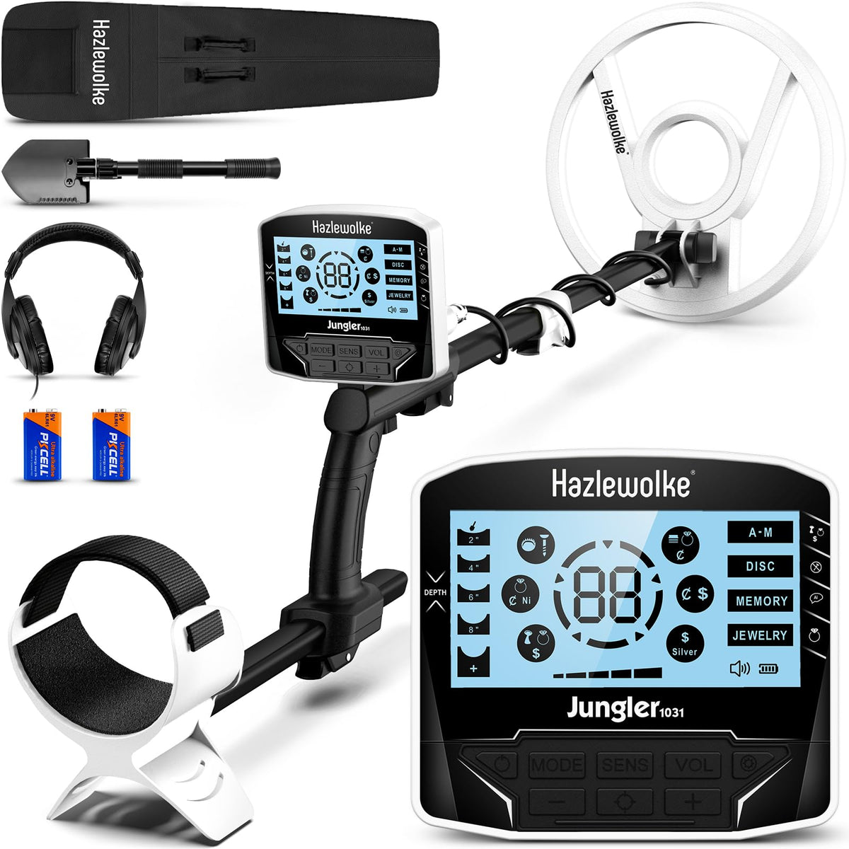 hazlewolke front display showing large backlit LCD and clear readings for easier use