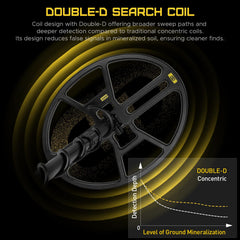 hazlewolke metal detector in hands sweeping to demonstrate comfortable use