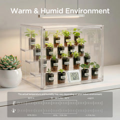 HBlife adjustable dividers configured for seedlings to maximize space benefit