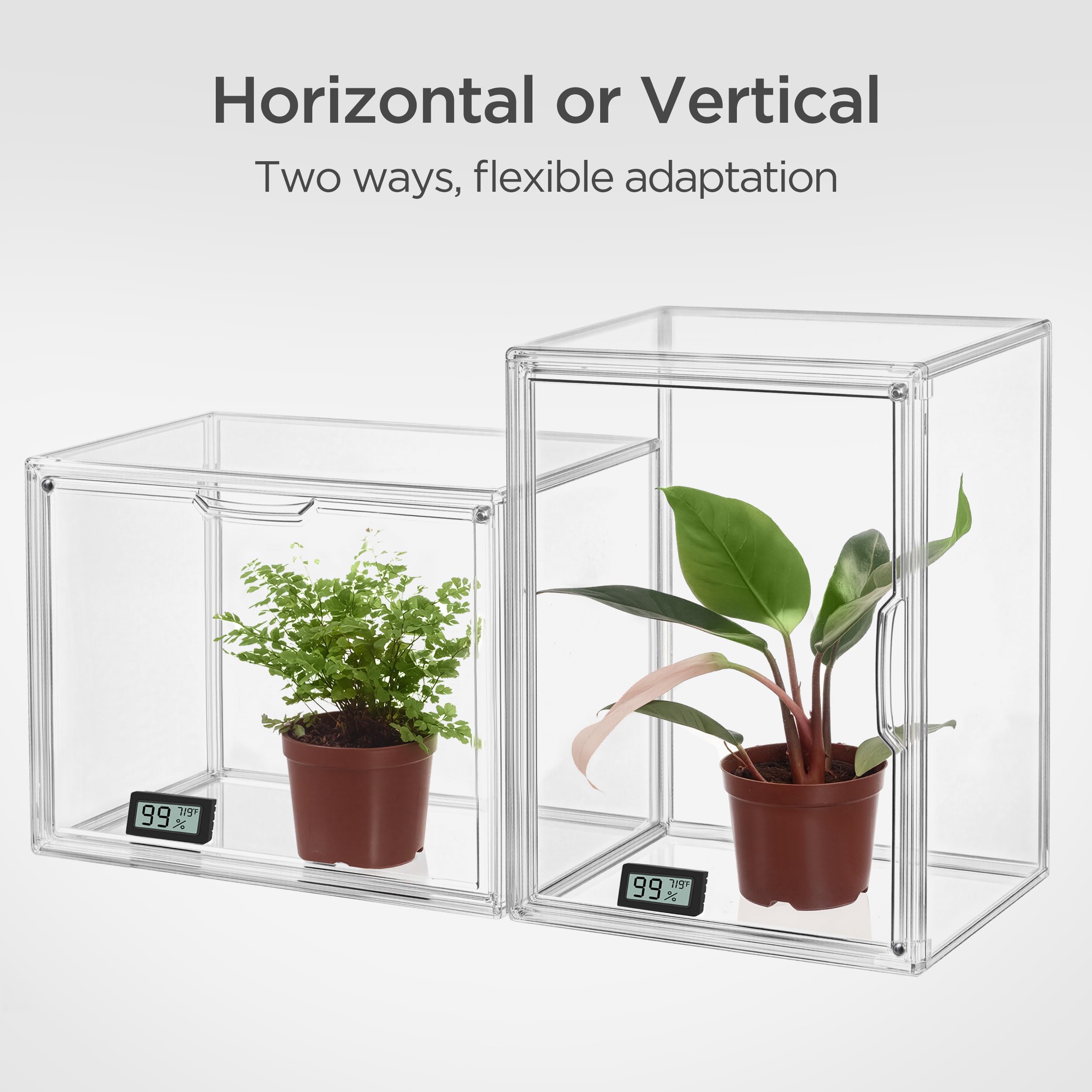 HBlife mini greenhouse on balcony display offering weather protection and tidy presentation