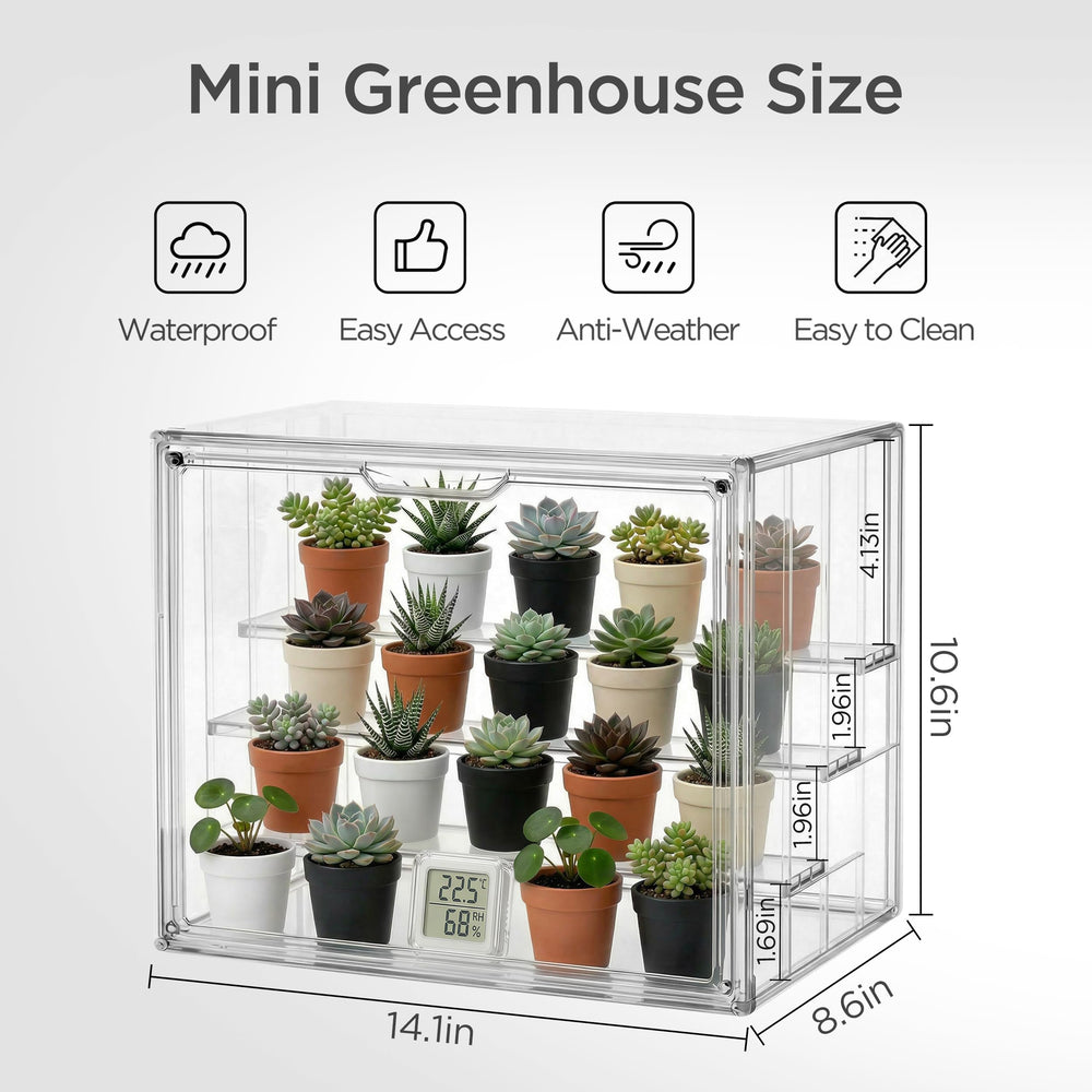 HBlife magnetic door open for easy access and quick watering benefit