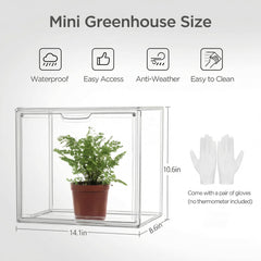 HBlife mini greenhouse stacked configuration demonstrating space-saving vertical planting
