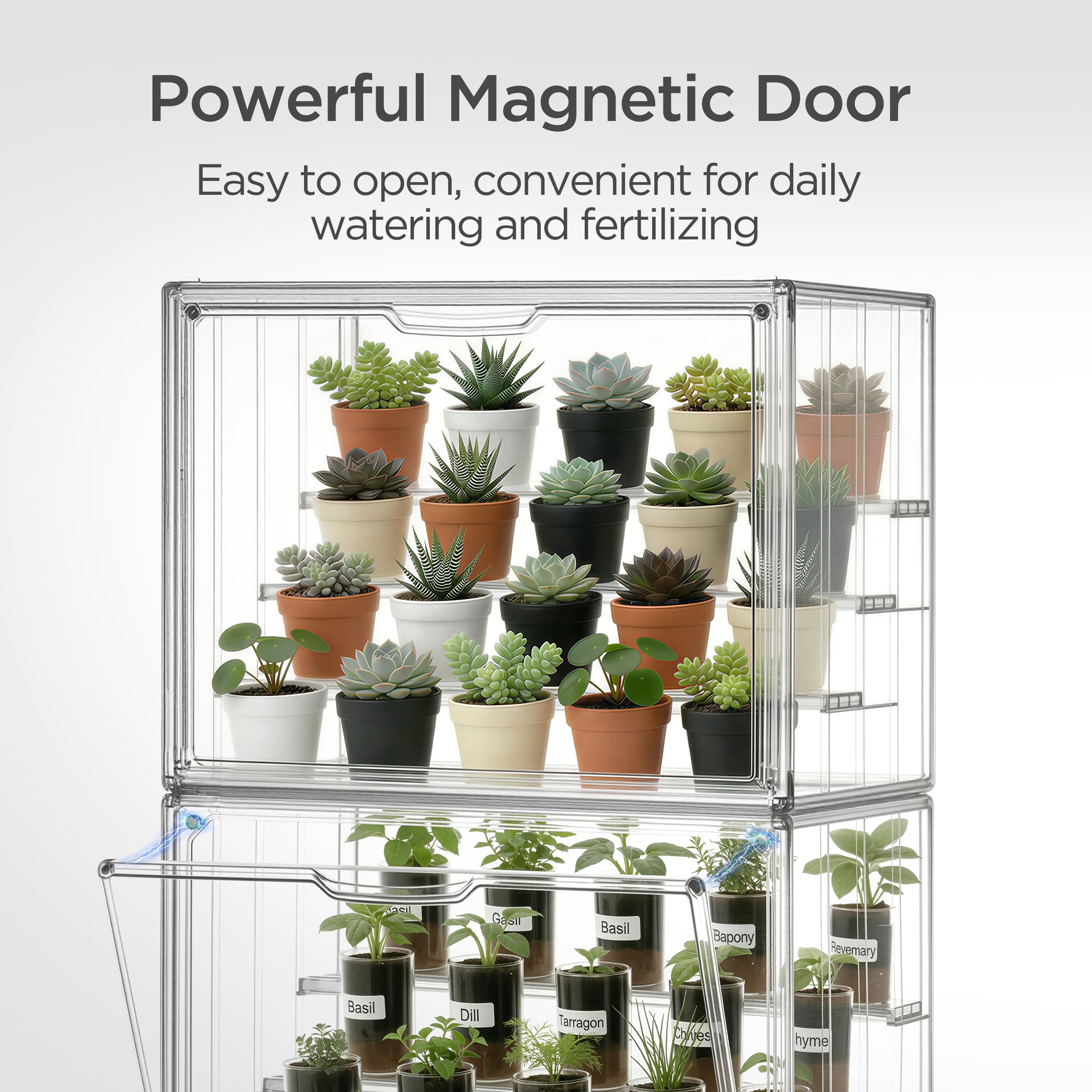 HBlife transparent PE material detail offering 360-degree visibility benefit