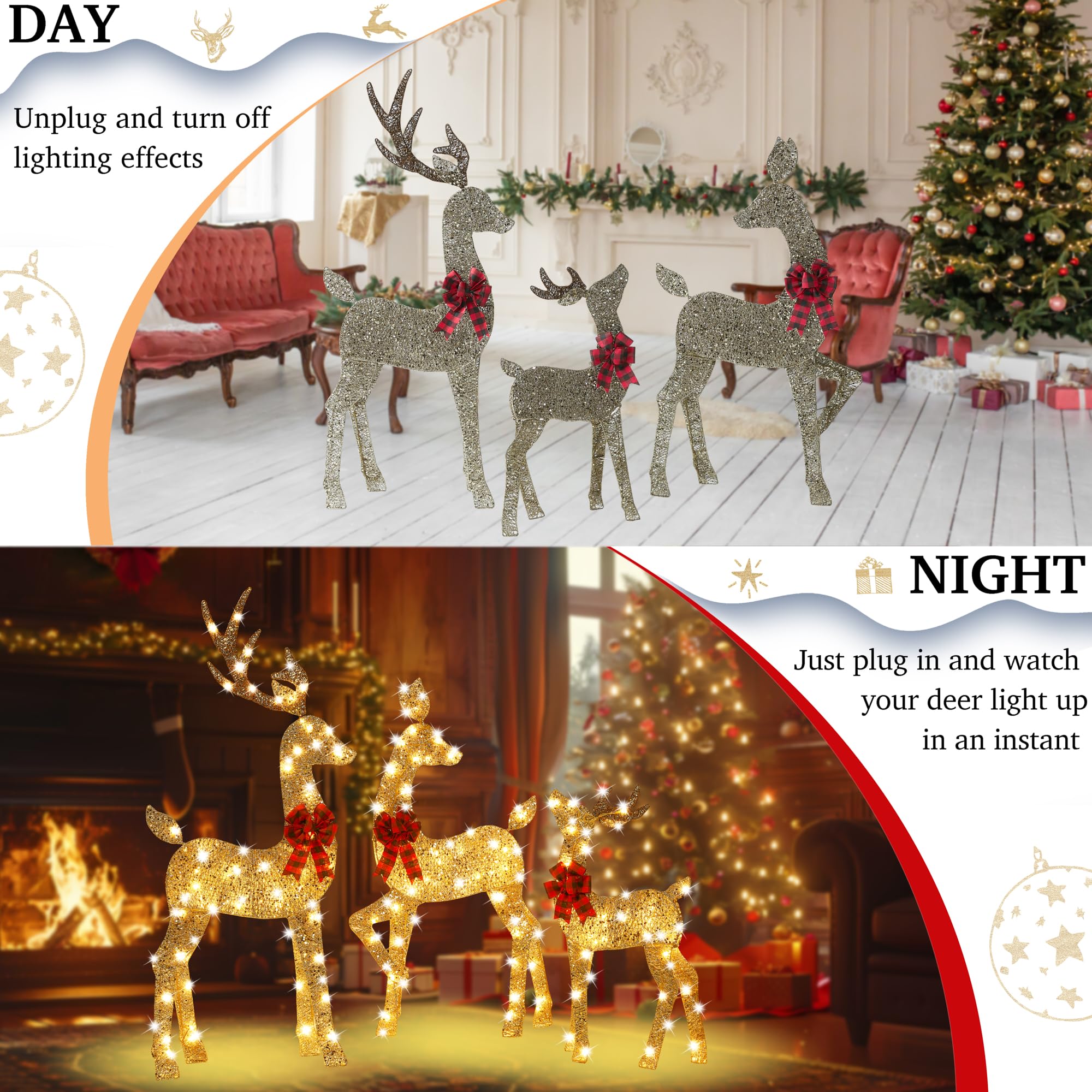 HbSpacstial nighttime display with warm white LEDs creating cozy atmosphere