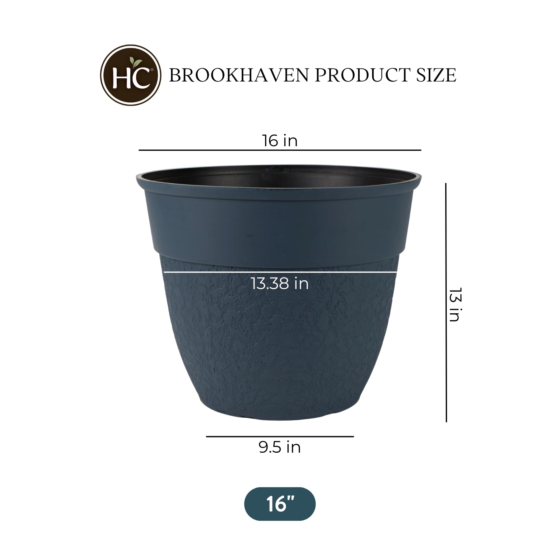 The HC Companies planter staged on a patio enhancing outdoor decor and plant display