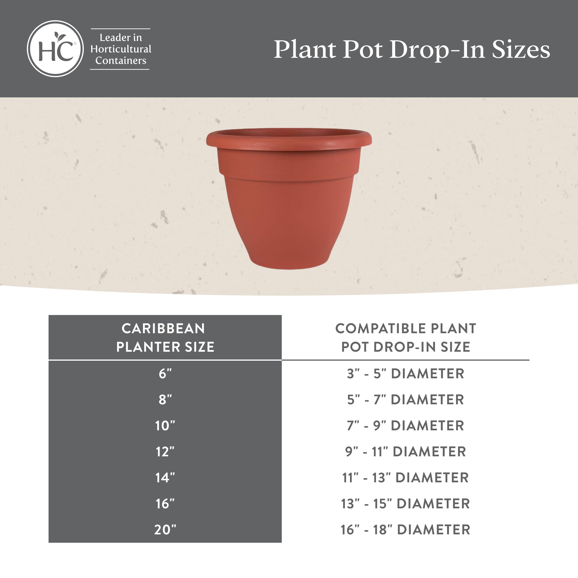 The HC Companies planter beside a ruler for size comparison showing 16-inch scale benefit