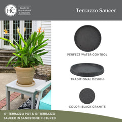 The HC Companies close-up texture of terrazzo pattern highlighting durable finish
