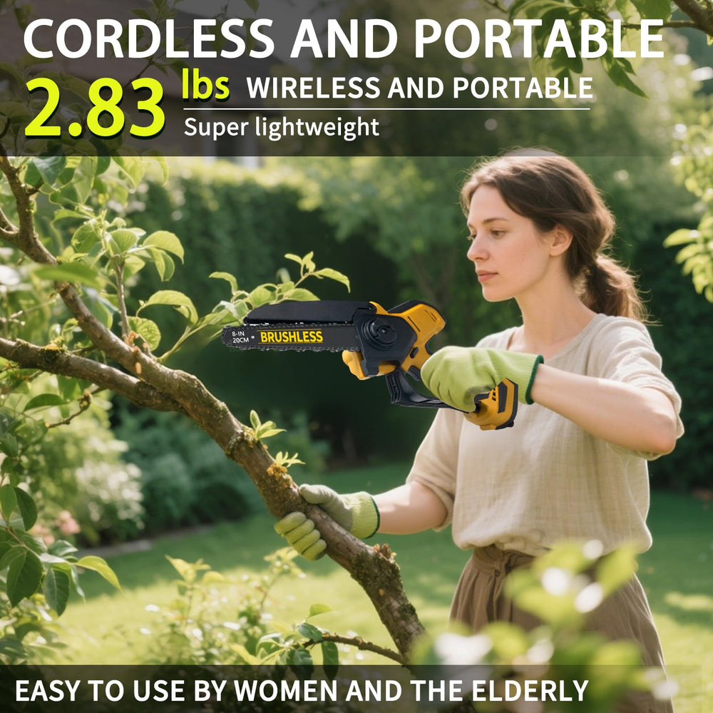 HCDHCD used in a garden pruning scene showing efficient limb trimming