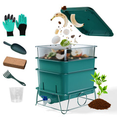 HCGADON assembled bin front view showing compact design and easy access benefit