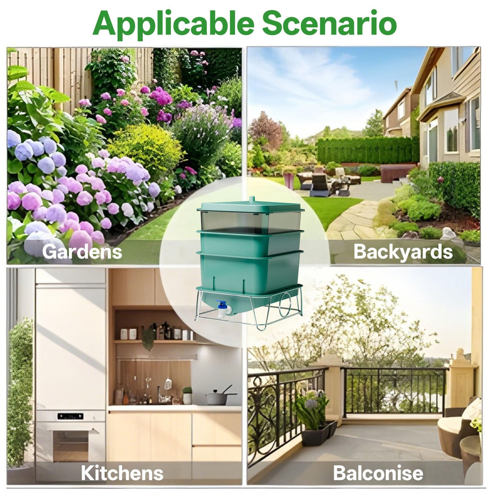HCGADON lifestyle image on kitchen counter showing tidy waste reduction benefit