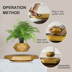 HCNT levitating pot closeup of resin texture and durable detailing