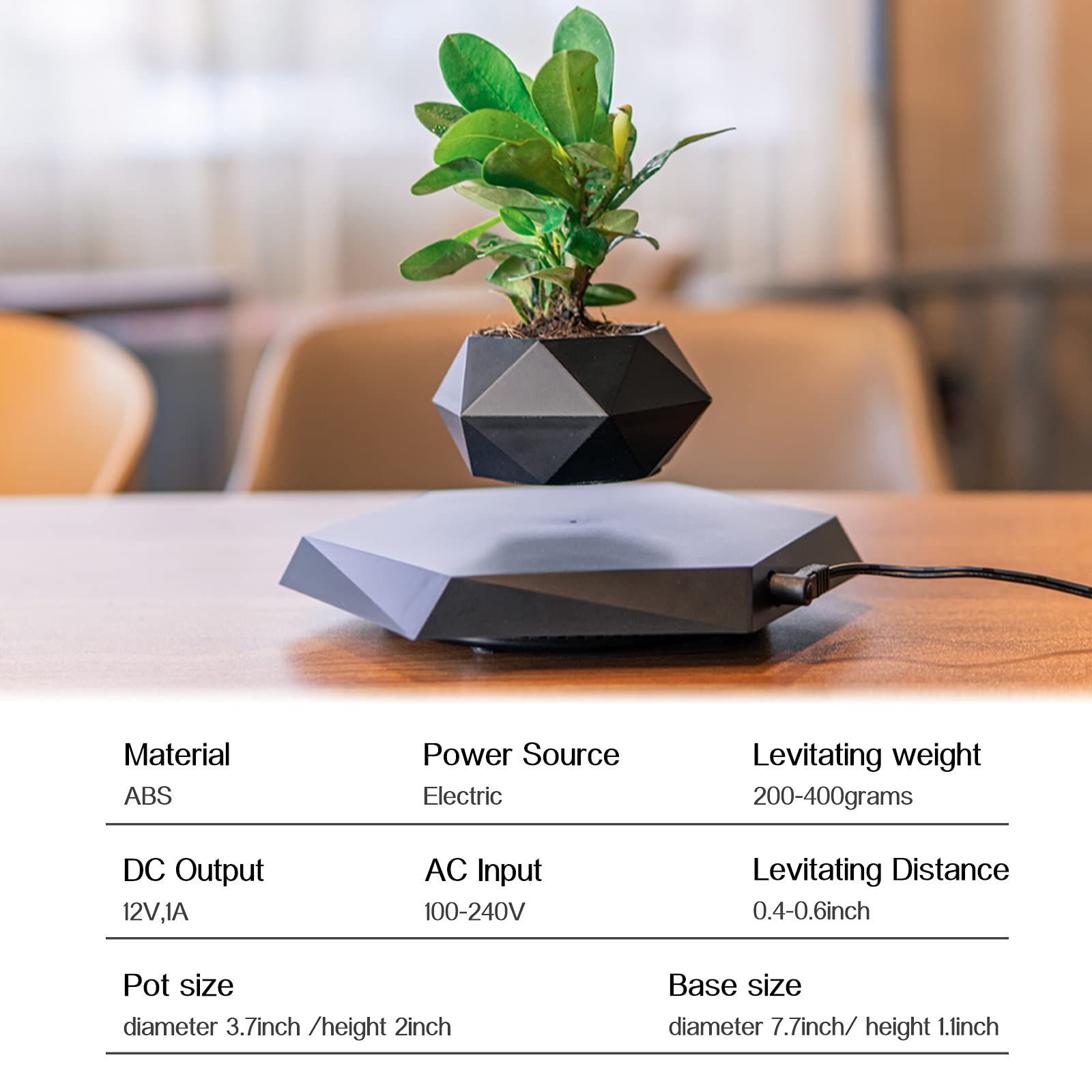 HCNT rotating demo side shot showing smooth 360-degree plant visibility