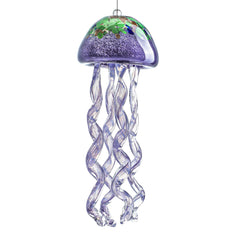 H&D HYALINE & DORA front view of purple glass jellyfish showing shape and color benefit