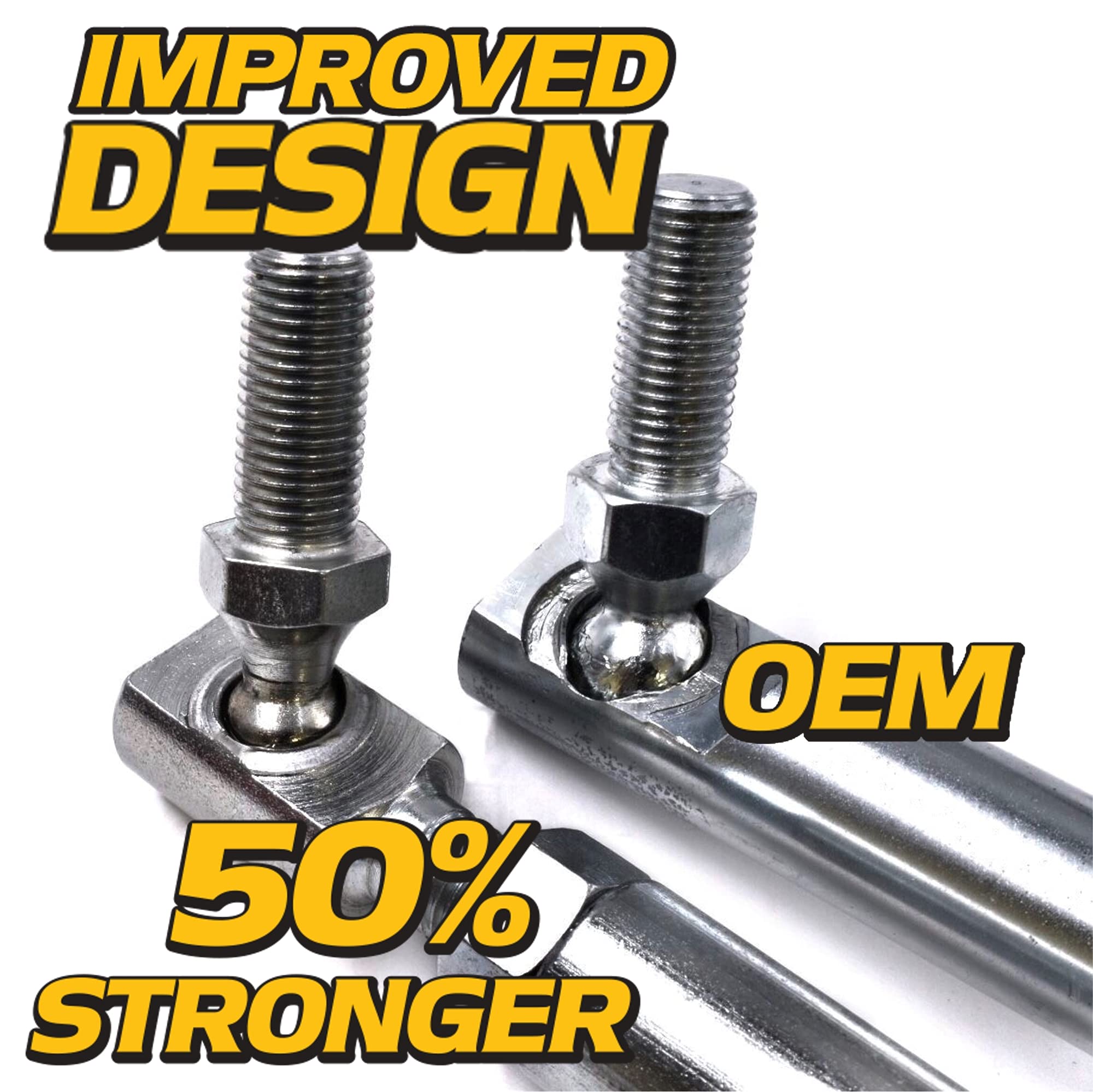HD Switch adjustable end thread detail showing easy toe alignment adjustment benefit