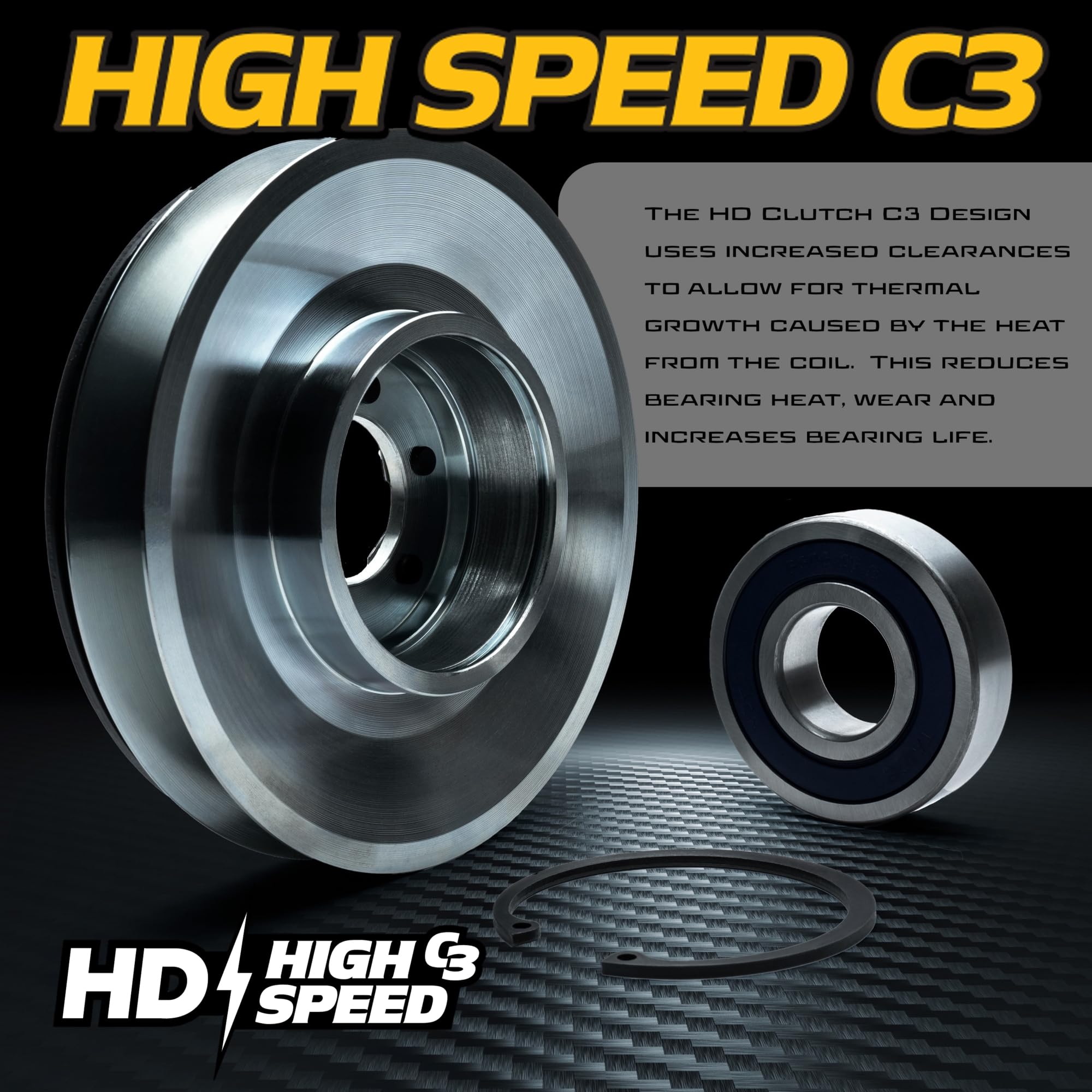 HD Switch assembled clutch side demonstrating strengthened components