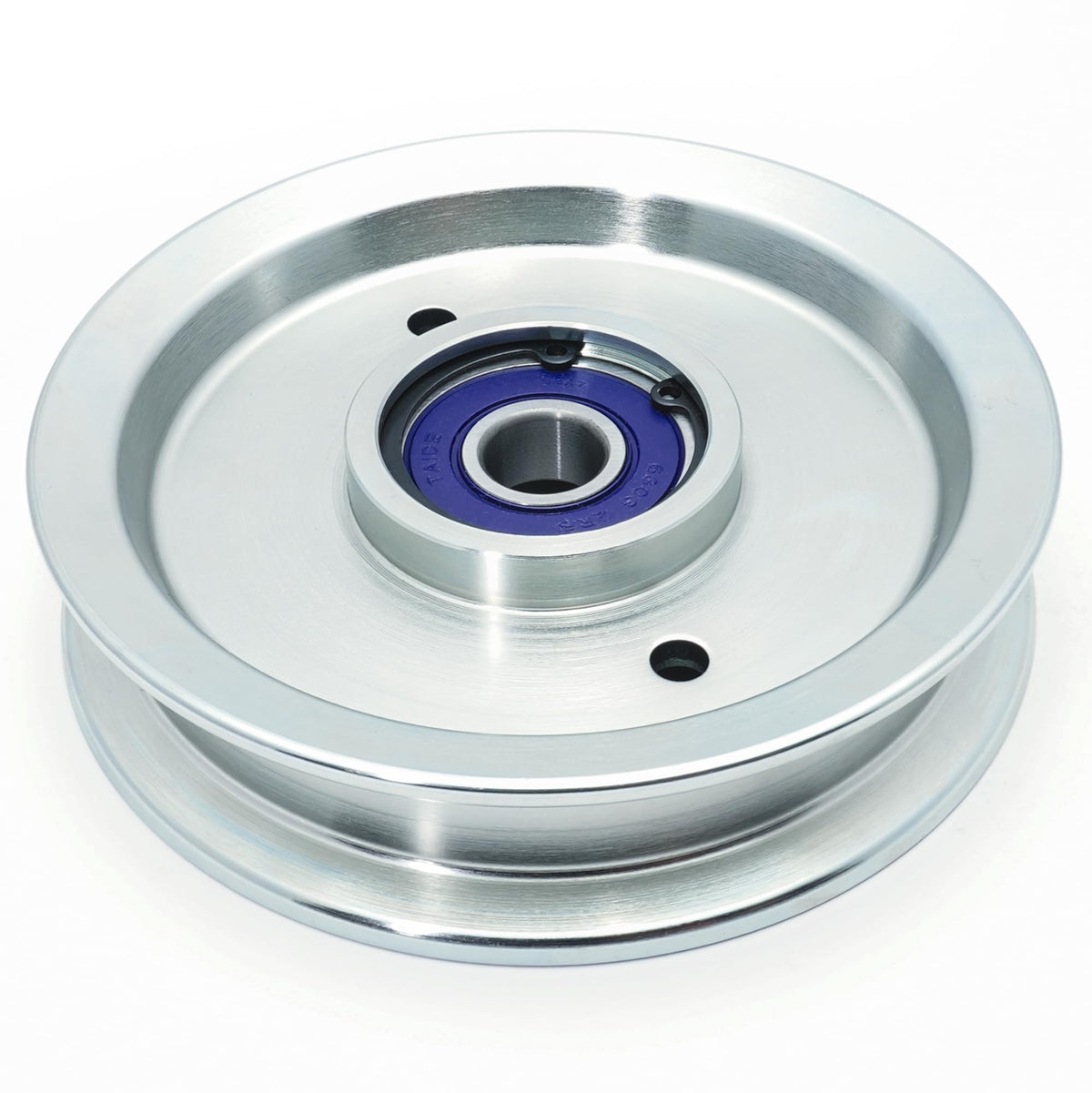 HD Switch front view of billet idler pulley showing solid construction and durability