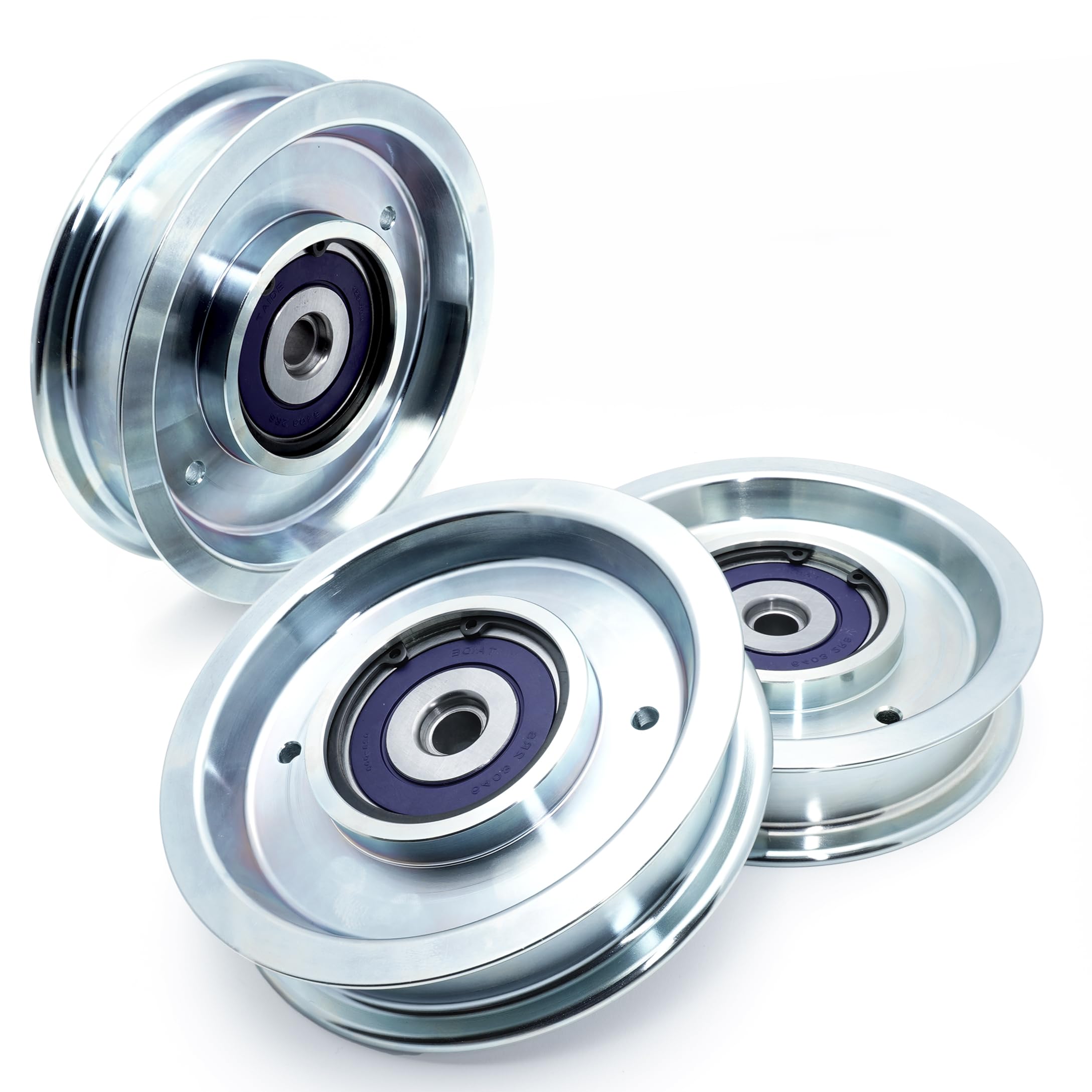hd switch front view of billet idler pulley showing solid construction and durability