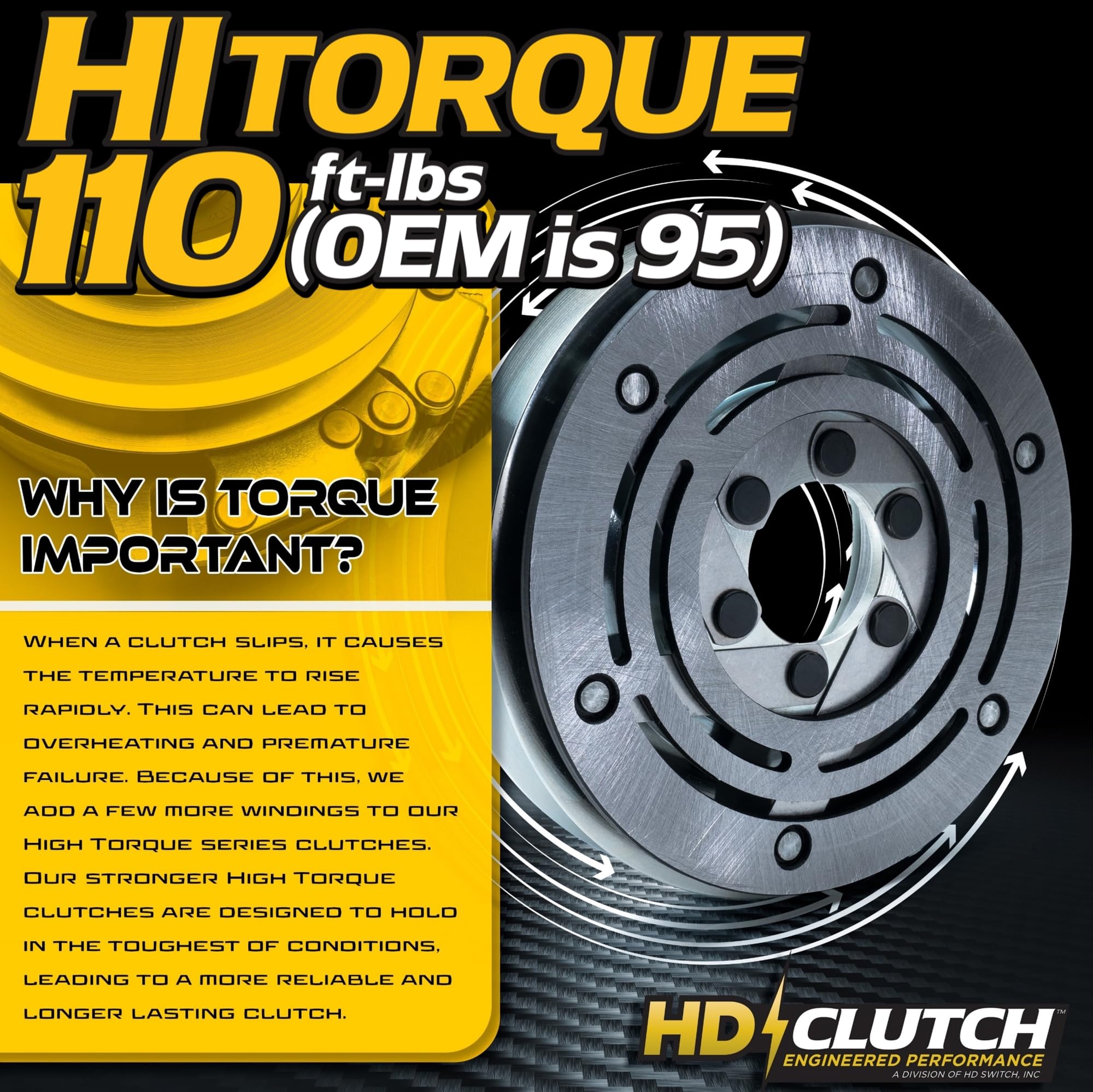 HD Switch billet pulley closeup highlighting smooth machined surface to reduce belt wear