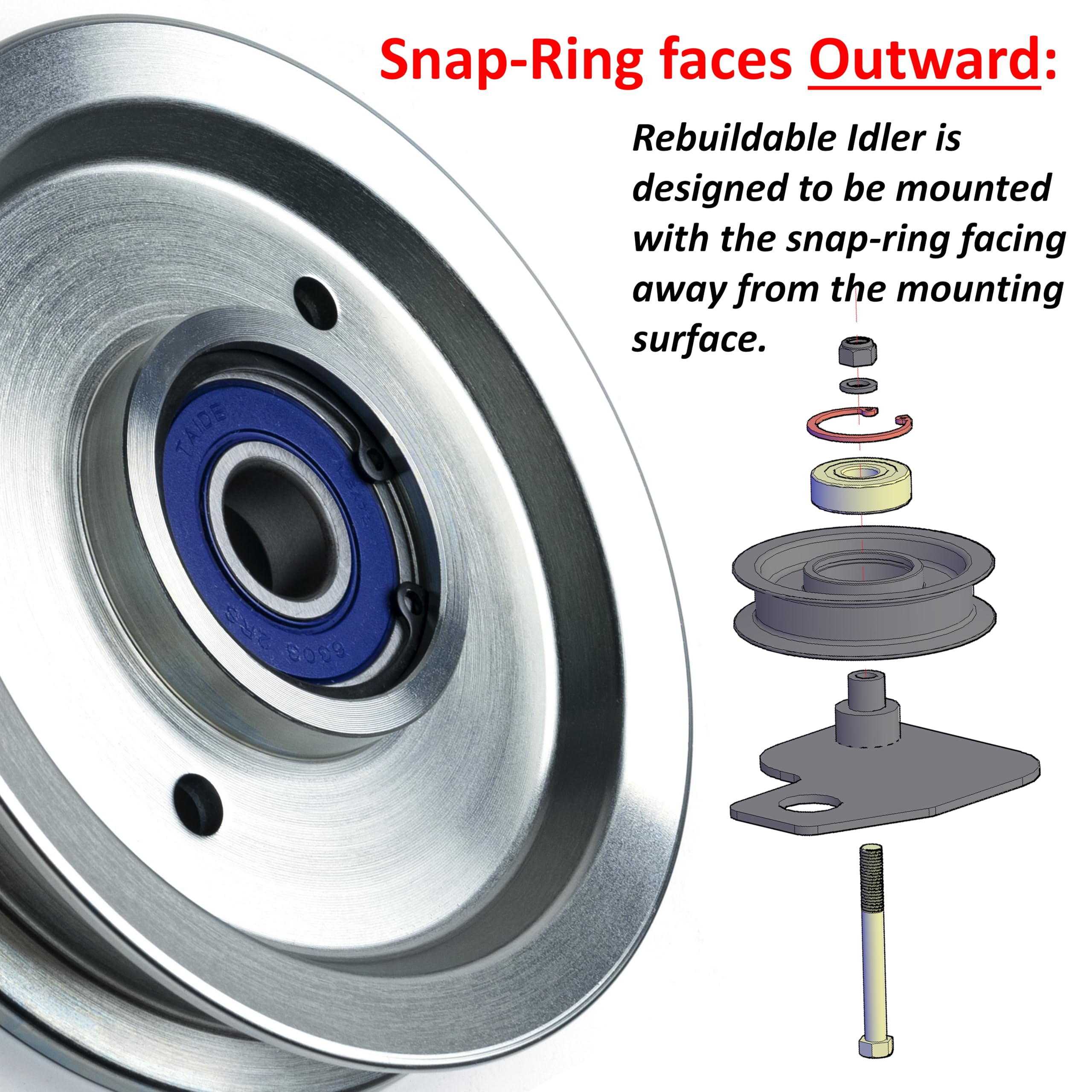 hd switch three pulleys lined up indicating spare kit convenience and reduced downtime
