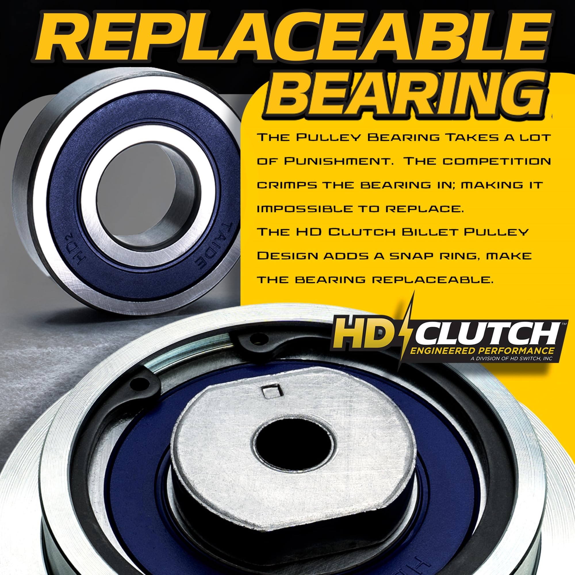 HD Switch clutch next to hand for scale conveying compact durability