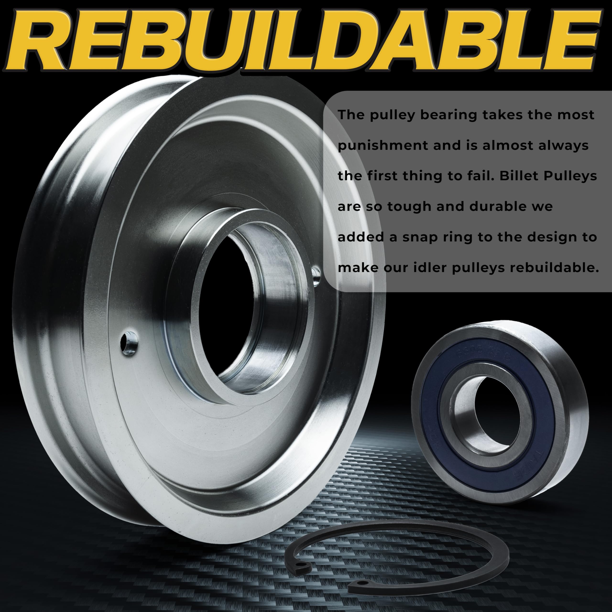 HD Switch pulley beside ruler showing 5-3/4" diameter for accurate sizing
