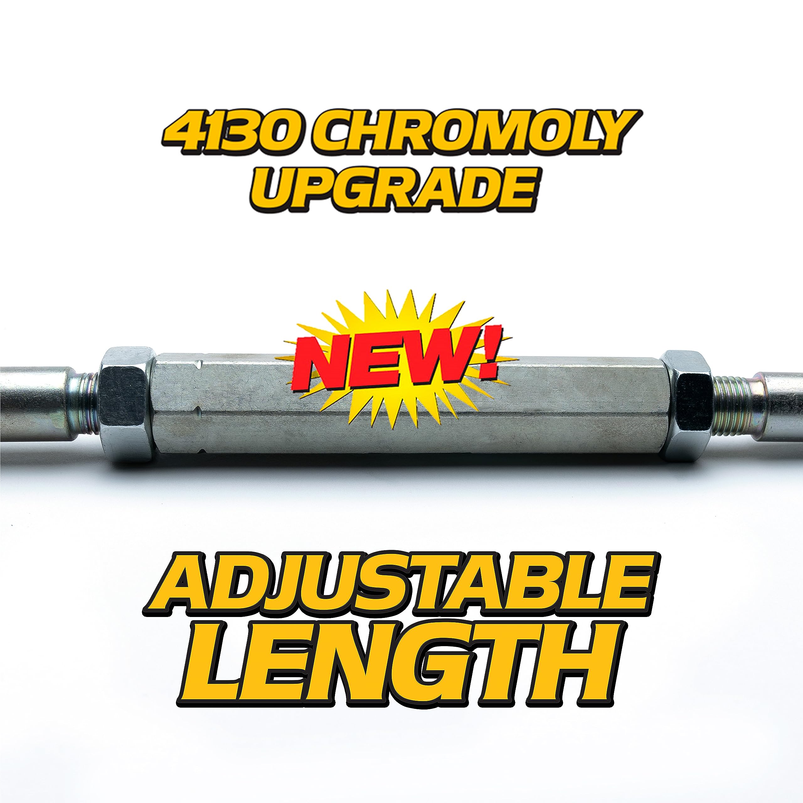 HD Switch threaded end with two locknuts demonstrating secure adjustment benefit