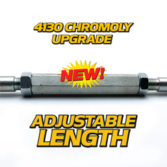 HD Switch threaded end with two locknuts demonstrating secure adjustment benefit