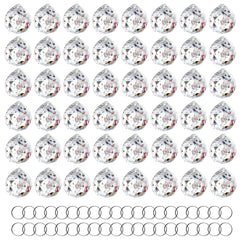 HDCRYSTALGIFTS front view of 48 prism pack showing quantity and clear finish