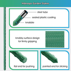 Hdeoops stake pointed tip close-up for easy ground insertion