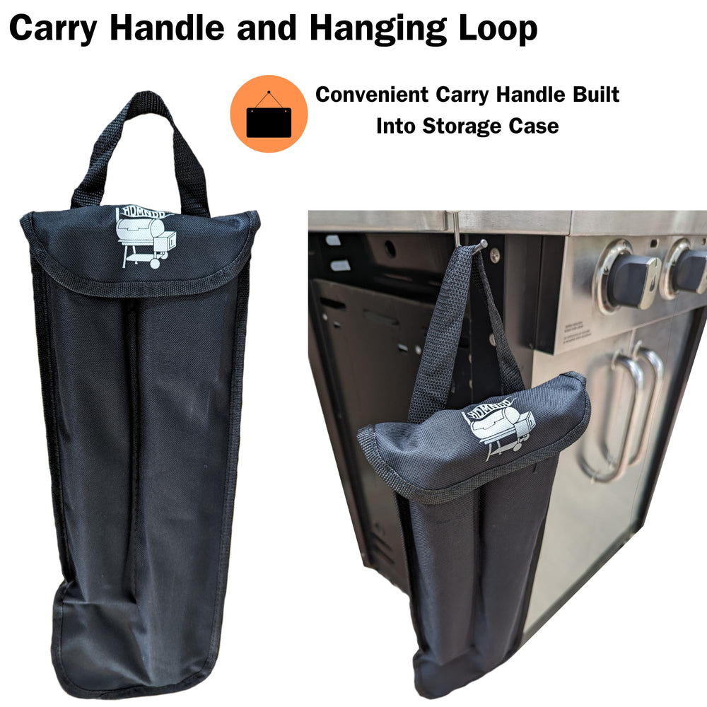 HDMNDD oxford cloth case open with organized skewers and racks