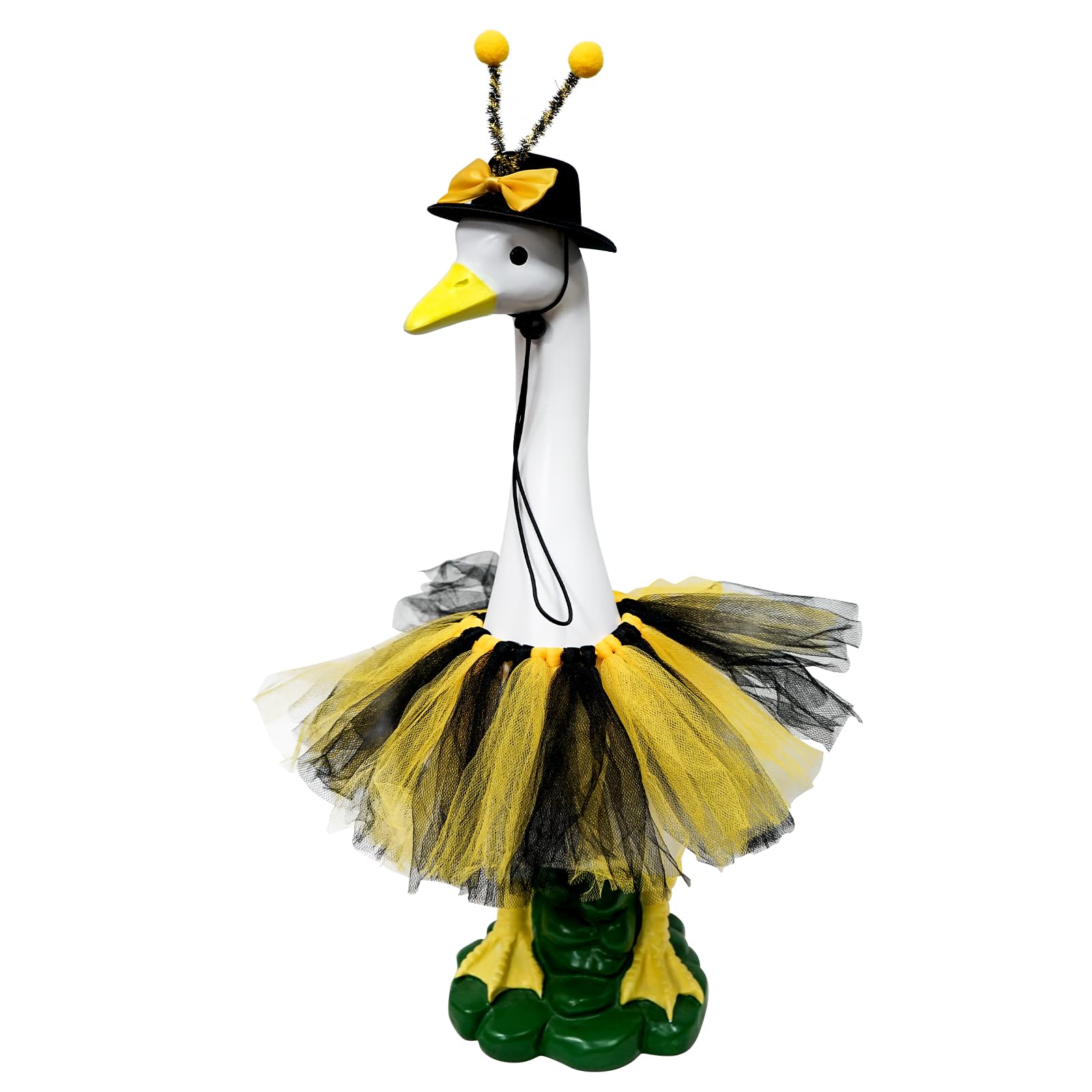 HDOOMN goose wearing alternate outfit demonstrating customizable seasonal decor options
