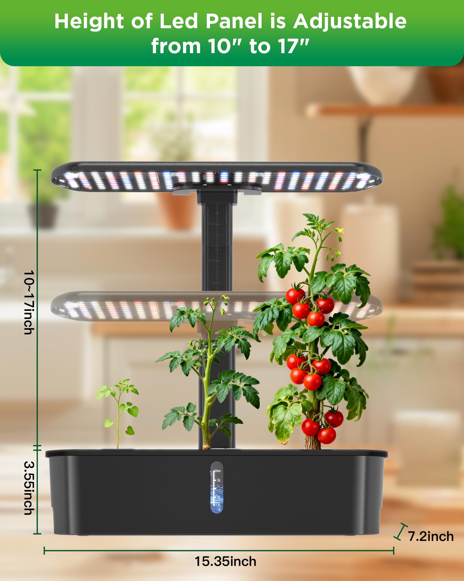 hdroor size comparison on counter showing compact footprint and space saving