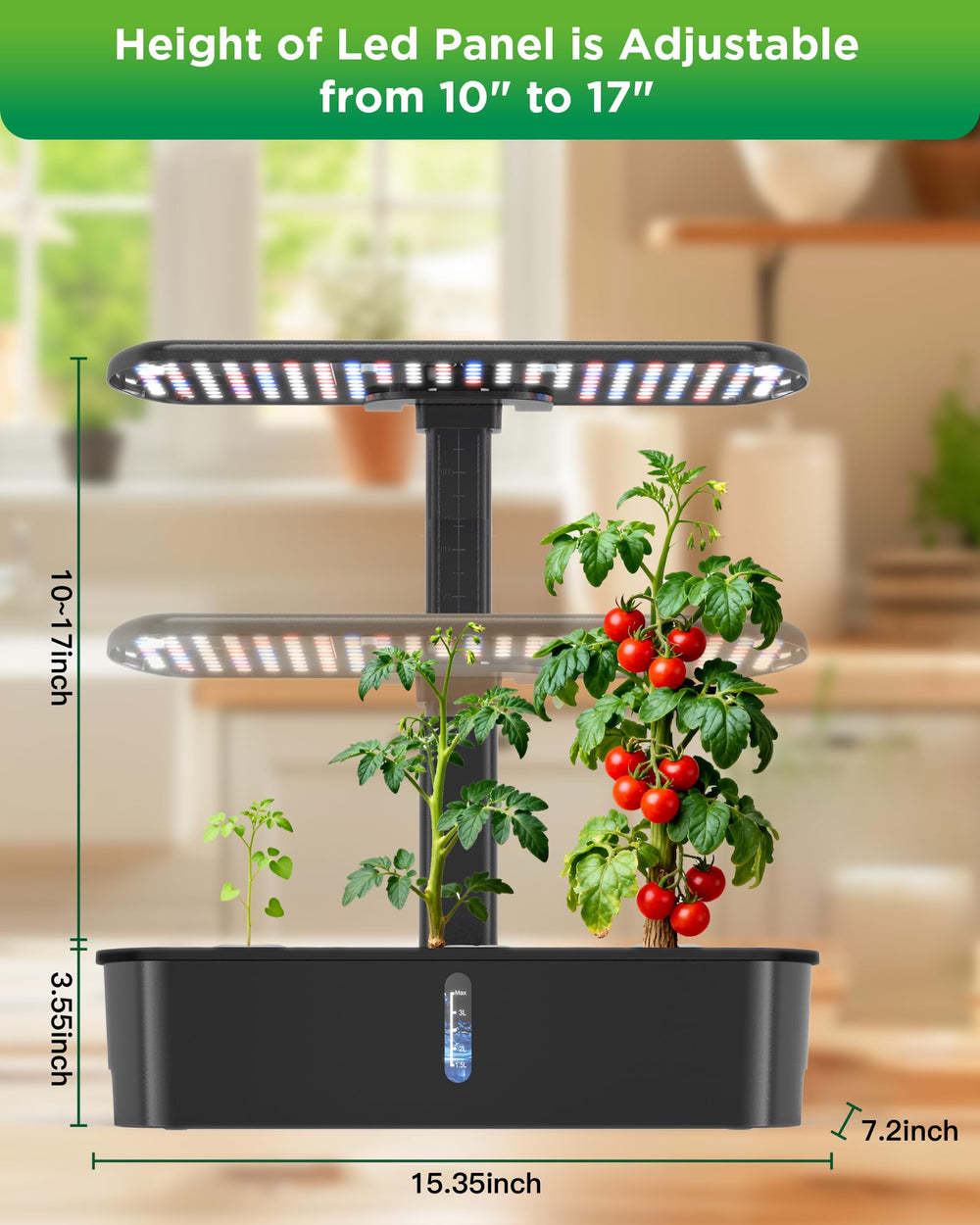 hdroor size comparison on counter showing compact footprint and space saving
