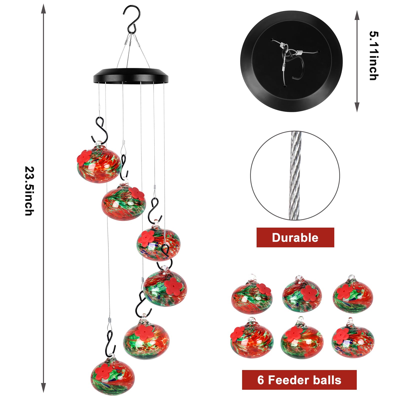 HEADAK LIFE patio display with feeder adding decorative charm and gentle sound
