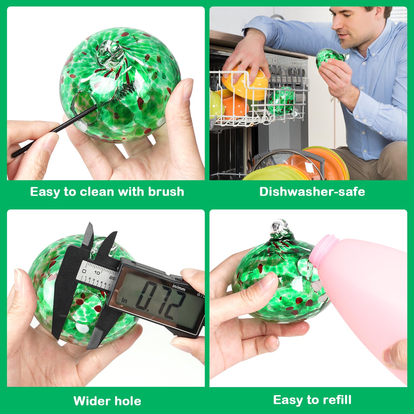 HEADAK LIFE silicone flower ports detail, safe feeding edges protect bird tongues