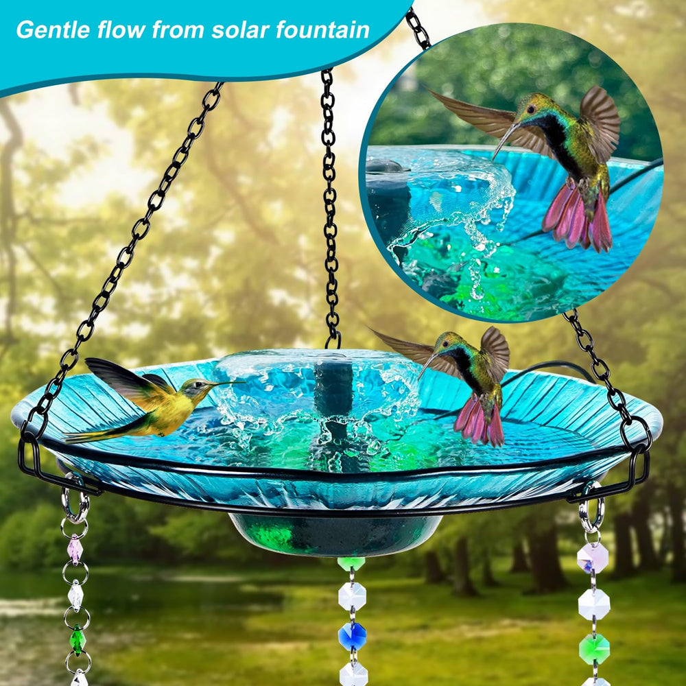 HEADAK LIFE bath size comparison with hand and ruler showing compact, bird-friendly scale