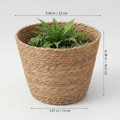 Healifty close-up of tightly woven cattail straw texture highlighting craftsmanship and durability