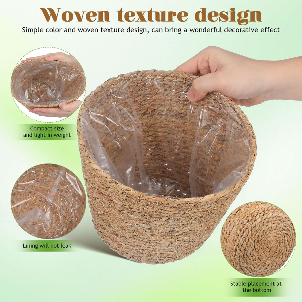 Healifty top view showing waterproof plastic liner inside basket to prevent leaks and mess