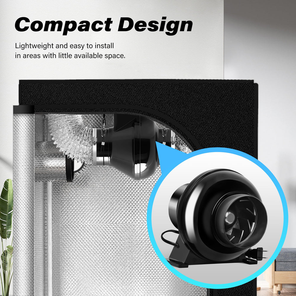 HealSmart next to duct for scale showing compatibility with 4-inch systems