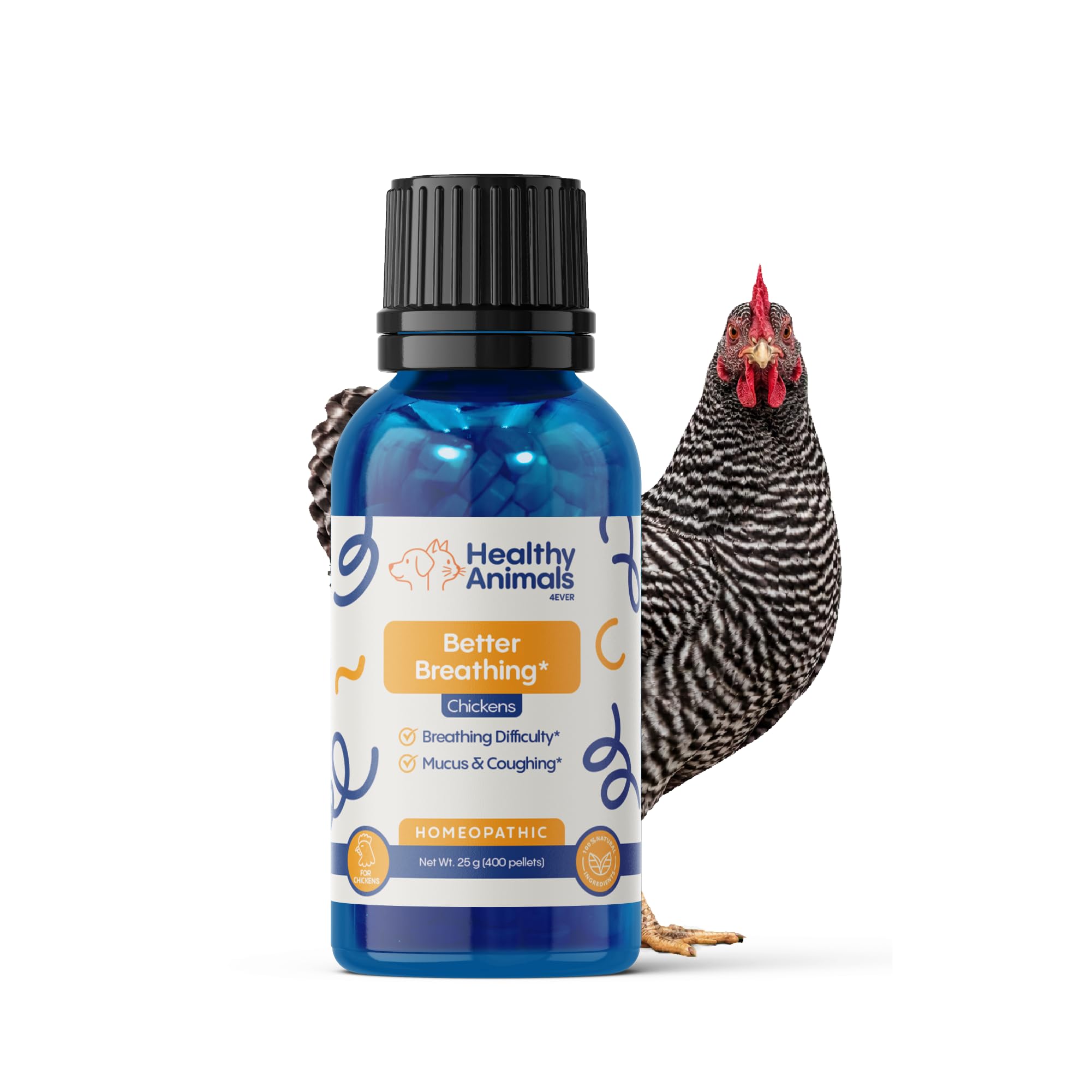 HealthyAnimals4Ever bottle front view showing label and product benefits