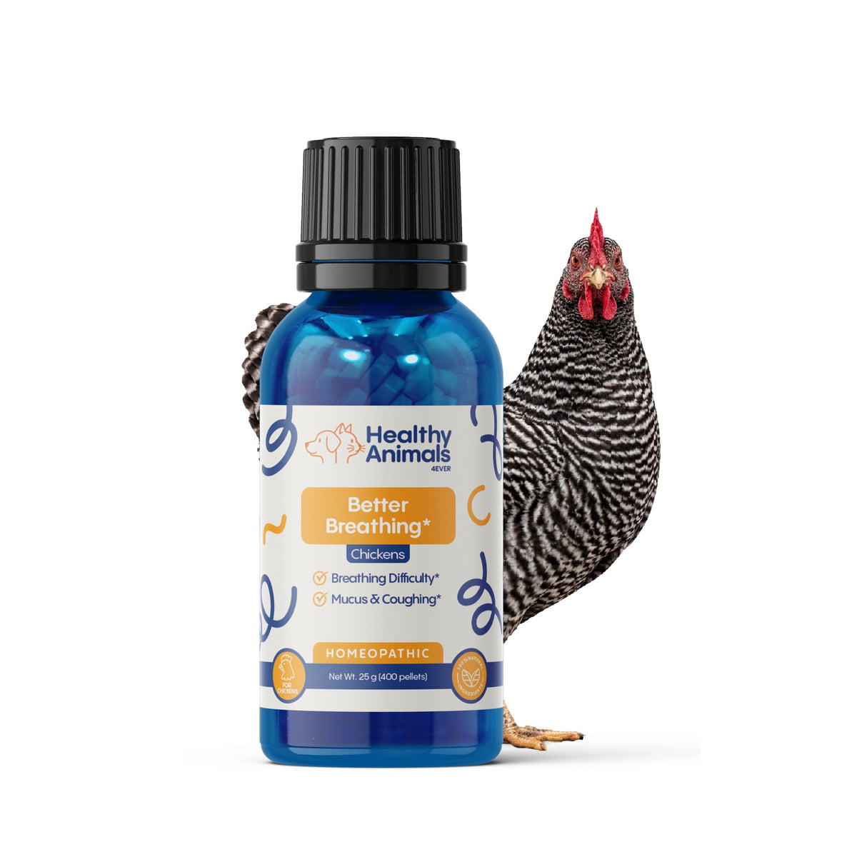 HealthyAnimals4Ever bottle front view showing label and product benefits