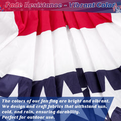Heartome banner draped across a porch adding patriotic curb appeal outdoors