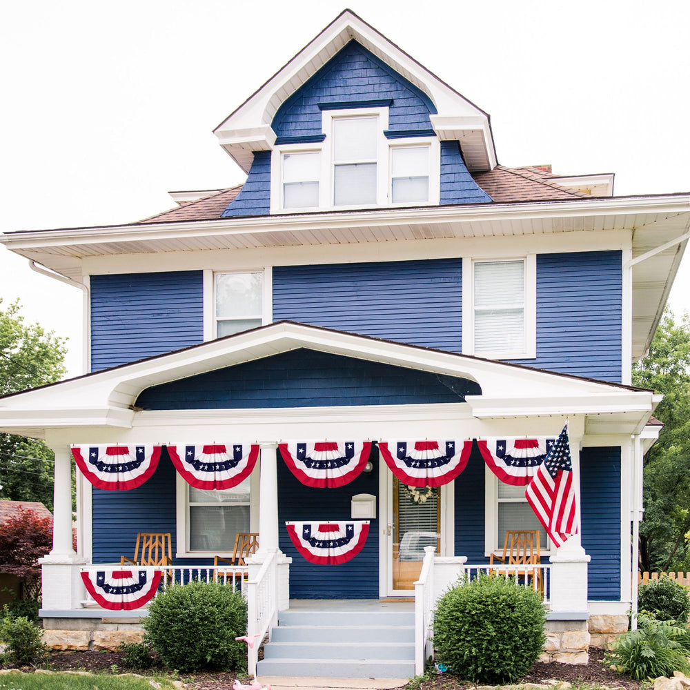 Heartome double-sided printed fan flag visible both directions for street-facing displays