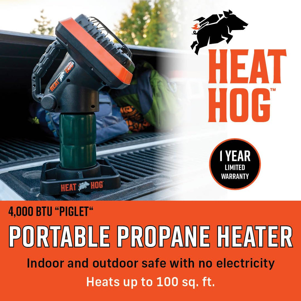 Heat Hog angled head close-up highlighting 45-degree heat direction benefit