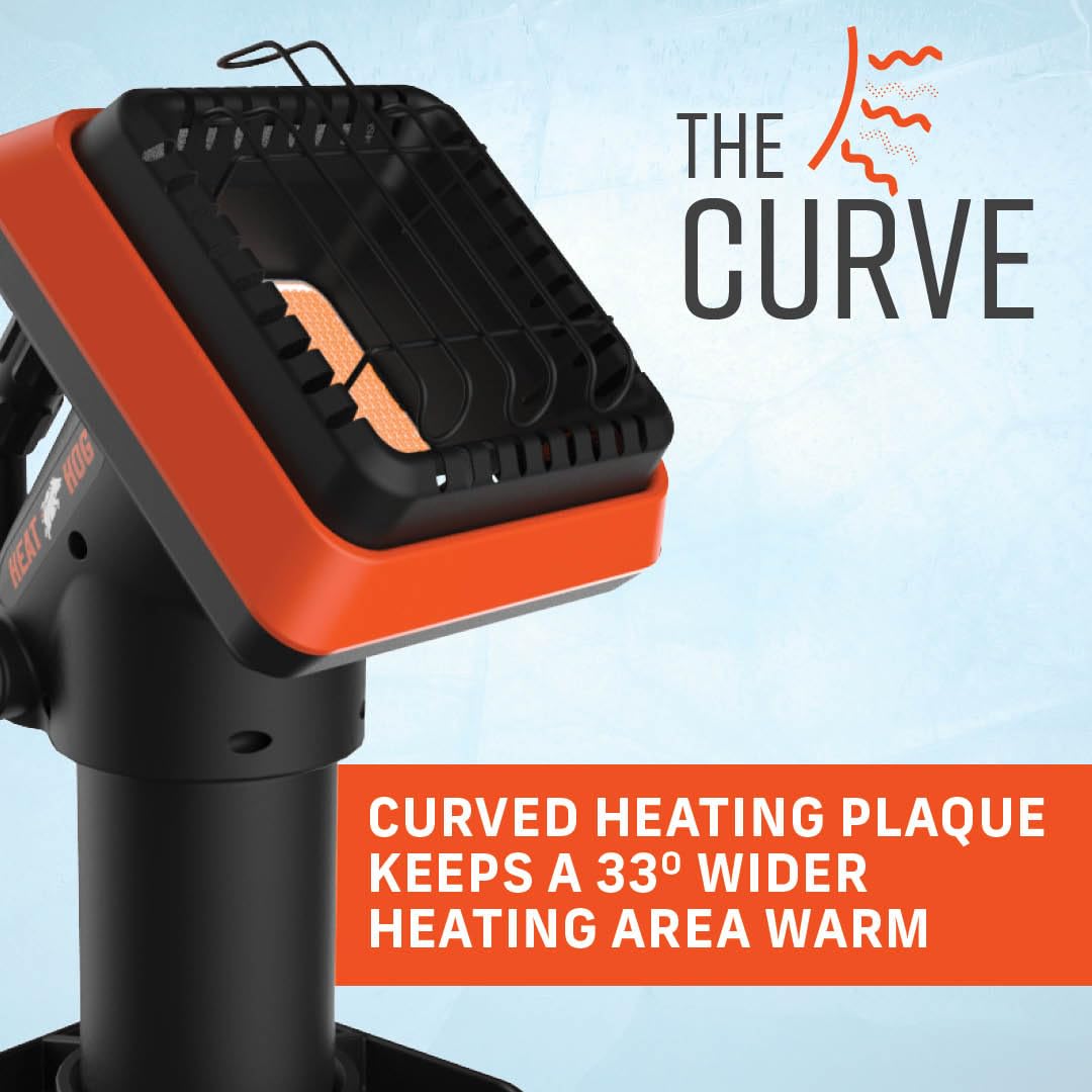 Heat Hog at campsite providing portable warmth for outdoor comfort