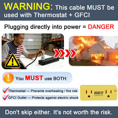 HEATIT close-up of cable insulation demonstrating durable XLPE protection